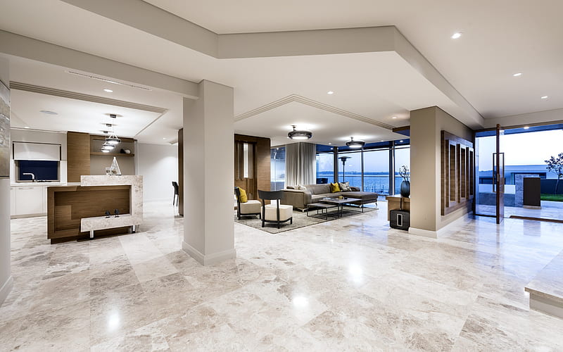 Home Interior natural stone floors jpg