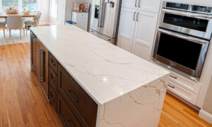 Calacatta Laza Gold Quartz Countertops