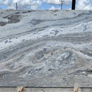 River blue granite slabs