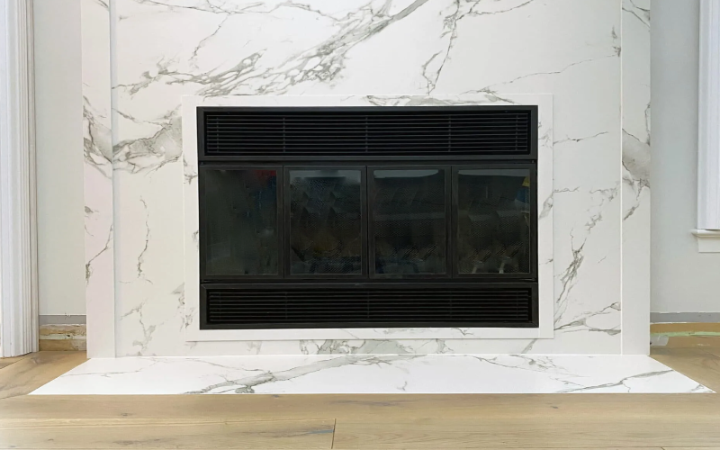 quartz fireplace