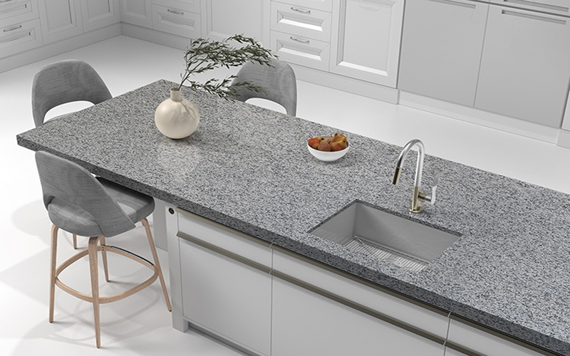 grey granite countertop