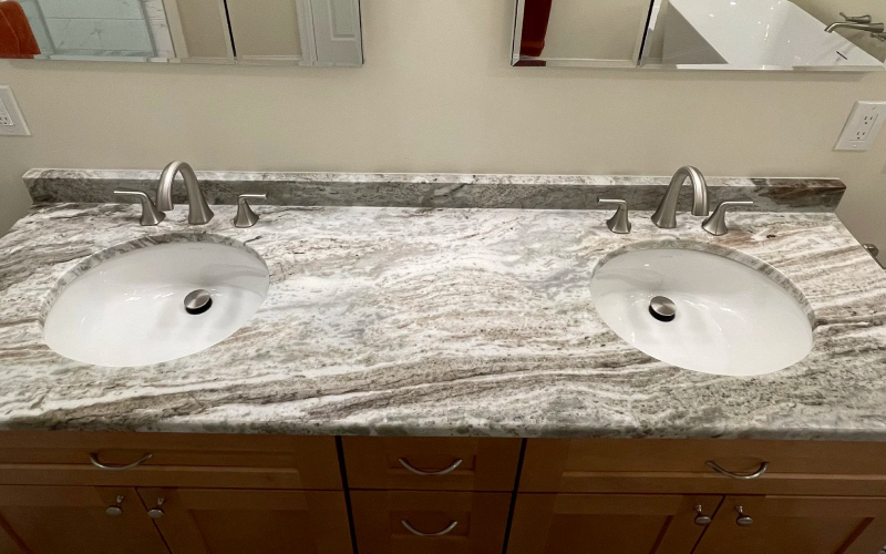 fantasy brown marble bathroom vanity tops